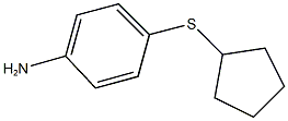 4-(CYCLOPENTYLTHIO)ANILINE 구조식 이미지