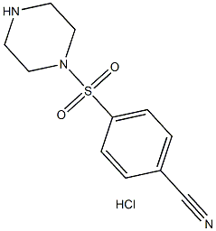 4-(PIPERAZIN-1-YLSULFONYL)BENZONITRILE HYDROCHLORIDE 구조식 이미지