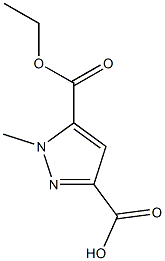 5-(ETHOXYCARBONYL)-1-METHYL-1H-PYRAZOLE-3-CARBOXYLIC ACID Structure