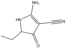 2-AMINO-5-ETHYL-4-OXO-4,5-DIHYDRO-1H-PYRROLE-3-CARBONITRILE 구조식 이미지