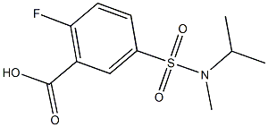 2-FLUORO-5-{[ISOPROPYL(METHYL)AMINO]SULFONYL}BENZOIC ACID Structure