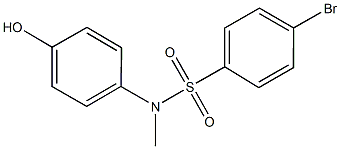 4-BROMO-N-(4-HYDROXYPHENYL)-N-METHYLBENZENESULFONAMIDE Structure