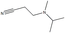 3-[isopropyl(methyl)amino]propanenitrile 구조식 이미지