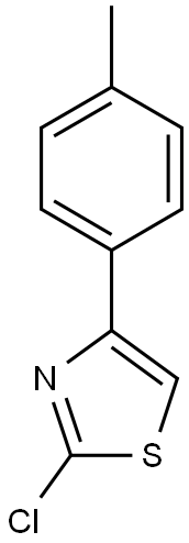 2-chloro-4-(4-methylphenyl)-1,3-thiazole 구조식 이미지