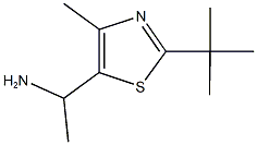 1-(2-tert-butyl-4-methyl-1,3-thiazol-5-yl)ethanamine 구조식 이미지
