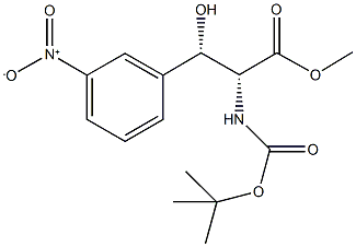 methyl (2R,3S)-2-[(tert-butoxycarbonyl)amino]-3-hydroxy-3-(3-nitrophenyl)propanoate Structure
