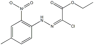 ethyl 2-chloro-2-[2-(4-methyl-2-nitrophenyl)hydrazono]acetate 구조식 이미지