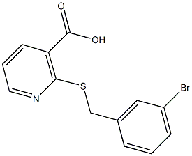 2-[(3-bromobenzyl)thio]nicotinic acid Structure