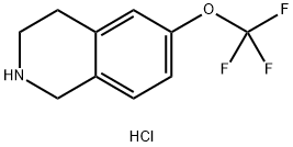 6-(trifluoromethoxy)-1,2,3,4-tetrahydroisoquinoline hydrochloride Structure