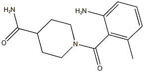 1-(2-amino-6-methylbenzoyl)piperidine-4-carboxamide Structure