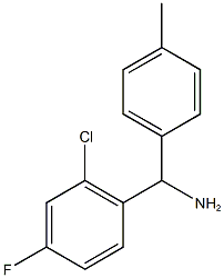 (2-chloro-4-fluorophenyl)(4-methylphenyl)methanamine Structure