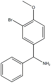 (3-bromo-4-methoxyphenyl)(phenyl)methanamine Structure