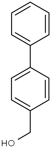 (4-phenylphenyl)methanol 구조식 이미지