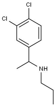 [1-(3,4-dichlorophenyl)ethyl](propyl)amine 구조식 이미지