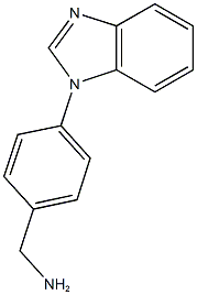 [4-(1H-1,3-benzodiazol-1-yl)phenyl]methanamine Structure
