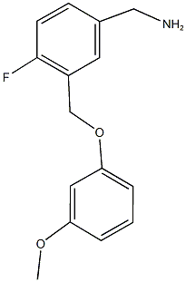 [4-fluoro-3-(3-methoxyphenoxymethyl)phenyl]methanamine 구조식 이미지