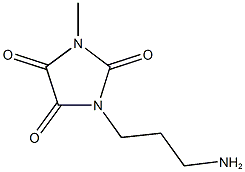 1-(3-aminopropyl)-3-methylimidazolidine-2,4,5-trione 구조식 이미지