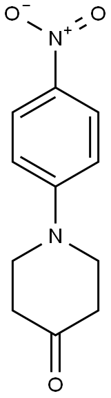 1-(4-nitrophenyl)piperidin-4-one 구조식 이미지