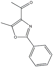 1-(5-methyl-2-phenyl-1,3-oxazol-4-yl)ethan-1-one 구조식 이미지