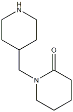 1-(piperidin-4-ylmethyl)piperidin-2-one Structure