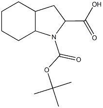 1-(tert-butoxycarbonyl)octahydro-1H-indole-2-carboxylic acid Structure