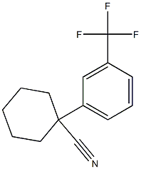 1-[3-(trifluoromethyl)phenyl]cyclohexane-1-carbonitrile Structure