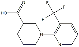 1-[3-(trifluoromethyl)pyridin-2-yl]piperidine-3-carboxylic acid 구조식 이미지