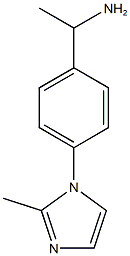 1-[4-(2-methyl-1H-imidazol-1-yl)phenyl]ethan-1-amine Structure