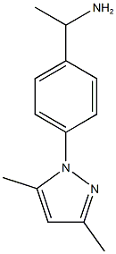 1-[4-(3,5-dimethyl-1H-pyrazol-1-yl)phenyl]ethan-1-amine 구조식 이미지