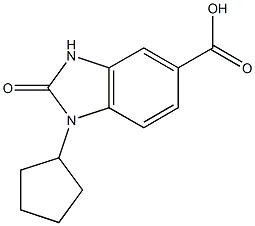 1-cyclopentyl-2-oxo-2,3-dihydro-1H-1,3-benzodiazole-5-carboxylic acid Structure