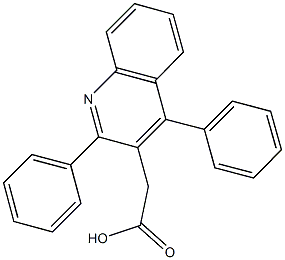 2-(2,4-diphenylquinolin-3-yl)acetic acid Structure