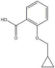 2-(cyclopropylmethoxy)benzoic acid 구조식 이미지