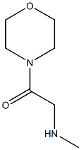 2-(methylamino)-1-(morpholin-4-yl)ethan-1-one Structure