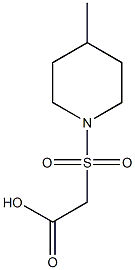 2-[(4-methylpiperidine-1-)sulfonyl]acetic acid 구조식 이미지