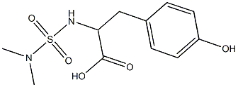 2-[(dimethylsulfamoyl)amino]-3-(4-hydroxyphenyl)propanoic acid 구조식 이미지