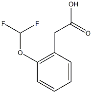 2-[2-(difluoromethoxy)phenyl]acetic acid Structure