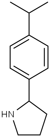 2-[4-(propan-2-yl)phenyl]pyrrolidine Structure