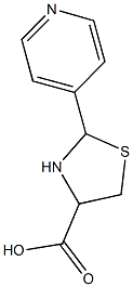 2-pyridin-4-yl-1,3-thiazolidine-4-carboxylic acid 구조식 이미지