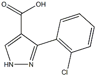 3-(2-chlorophenyl)-1H-pyrazole-4-carboxylic acid 구조식 이미지