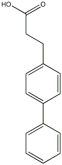 3-(4-phenylphenyl)propanoic acid 구조식 이미지