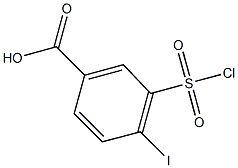 3-(chlorosulfonyl)-4-iodobenzoic acid Structure