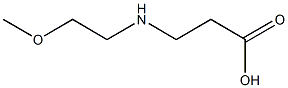 3-[(2-methoxyethyl)amino]propanoic acid 구조식 이미지