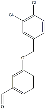 3-[(3,4-dichlorophenyl)methoxy]benzaldehyde 구조식 이미지