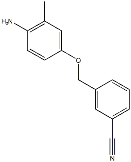 3-[(4-amino-3-methylphenoxy)methyl]benzonitrile 구조식 이미지