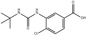 3-[(tert-butylcarbamoyl)amino]-4-chlorobenzoic acid Structure