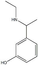 3-[1-(ethylamino)ethyl]phenol 구조식 이미지