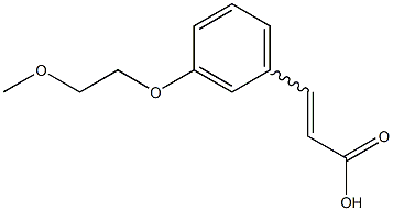 3-[3-(2-methoxyethoxy)phenyl]prop-2-enoic acid 구조식 이미지