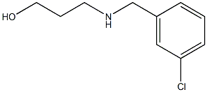3-{[(3-chlorophenyl)methyl]amino}propan-1-ol Structure