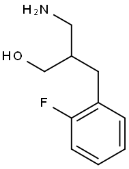 3-amino-2-[(2-fluorophenyl)methyl]propan-1-ol 구조식 이미지