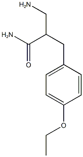 3-amino-2-[(4-ethoxyphenyl)methyl]propanamide Structure